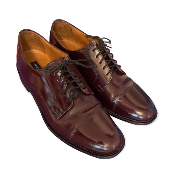 Sunday Best Bostonians size 12 Leather upper and leather insoles. Maroon lace up - Picture 5 of 6